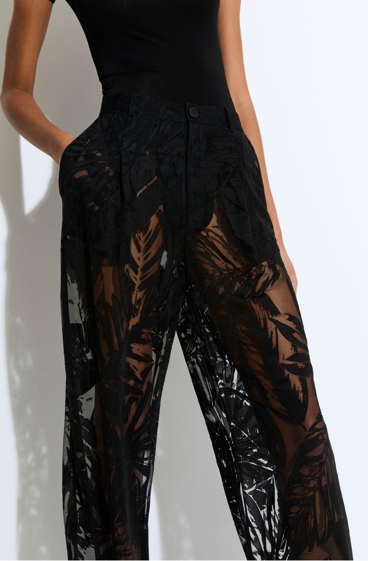 Burnout Jersey Relaxed Pleated Pant - LAPOINTE
